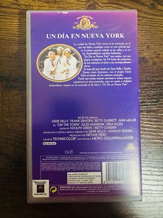 Película VHS Un día en Nueva York