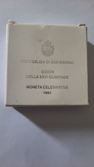 San Marino Olimpiadi 1996 Moneta Argento L.1000