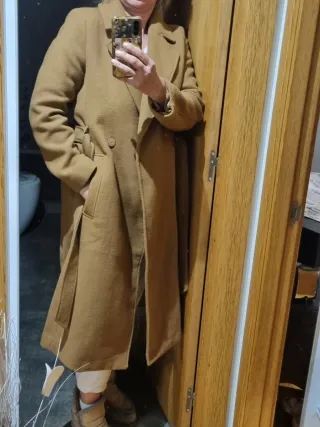 Abrigo largo camel H&M