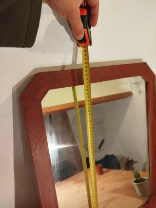 Espejo madera rectangular