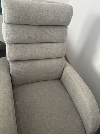 Butaca individual gris casi nueva