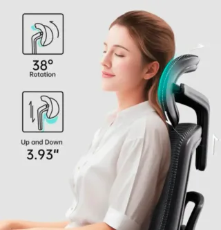 Silla Ergonómica HBADA E2 - Negra - COMO NUEVA