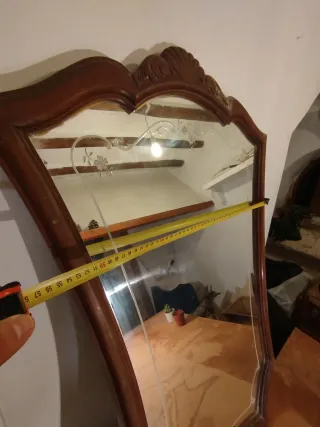 Espejo de madera, opcion de restaurar
