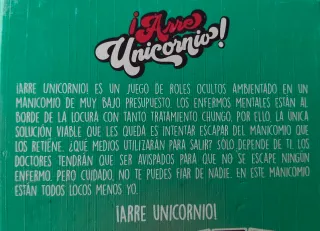 Juego de cartas Arre Unicornio