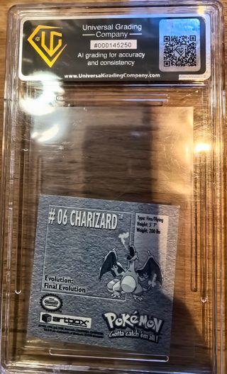 Pokémon Charizard 1999 Artbox Sticker Mint 9