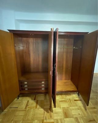 Armario Vintage Madera 4 Puertas