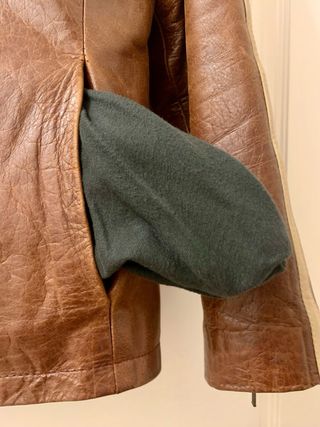 Chaqueta Cuero Aviatrix Marrón Talla M