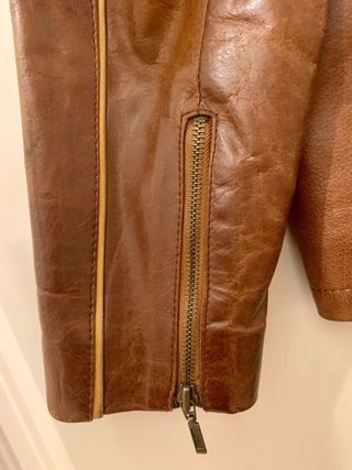 Chaqueta Cuero Aviatrix Marrón Talla M