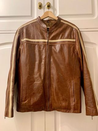Chaqueta Cuero Aviatrix Marrón Talla M