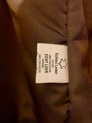 Chaqueta Cuero Aviatrix Marrón Talla M