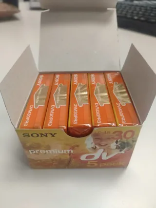 5 Cintas Mini DV Sony Premium 30 min