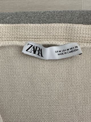 Chaleco de punto Zara rayas