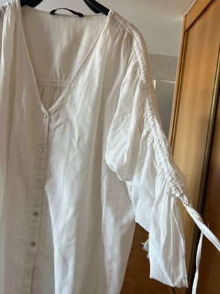 Camisa boho oversize blanca