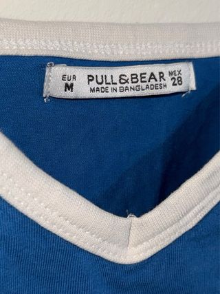 Camiseta tirantes Pull&Bear azul