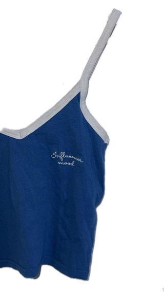 Camiseta tirantes Pull&Bear azul