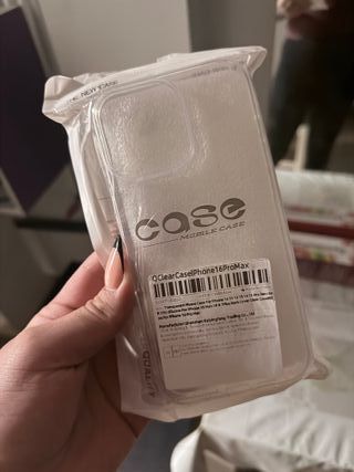 Funda QClearCase iPhone 16 Pro Max Transparente