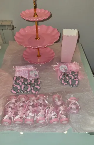 Lote para Baby Shower Rosa
