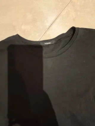 2 Camisetas Interiores Negras Talla 7 Años térmica