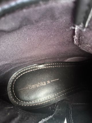 Botín tacón ancho negro talla 38