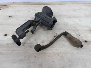 Picadora de carne antigua Elma 5 piezas