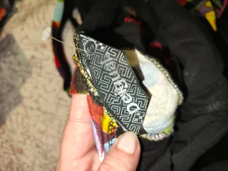 Vestido negro estampado floral