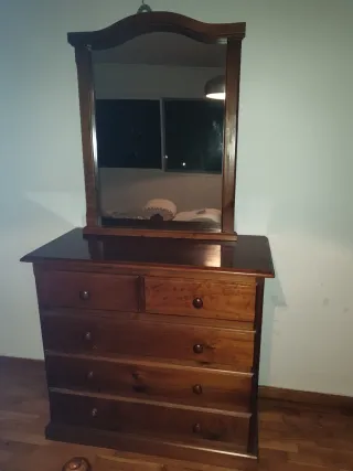 Dormitorio completo madera maciza