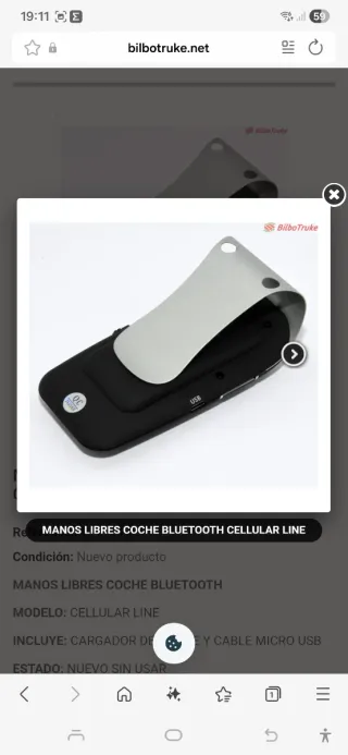 Manos Libres Bluetooth Cellularline Easy Drive