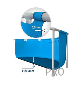 Piscina desmontable redonda azul - Intex