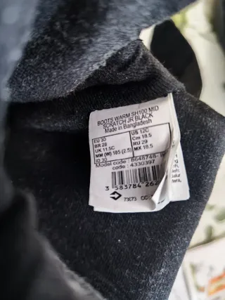 Stivali da presci per bambini neri