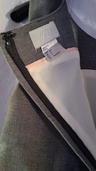 Vestito donna grigio smanicato