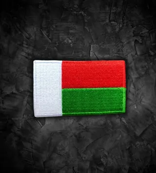 Madagascar 🇲🇬 Parche bandera termoadhesiva