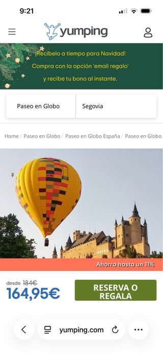 Volo in mongolfiera a Segovia
