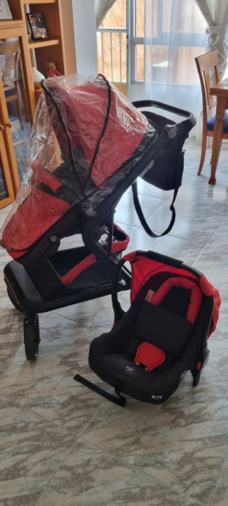 Carrito bebé 3 en 1 usado