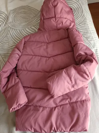 Abrigo acolchado niña rosa 9 años