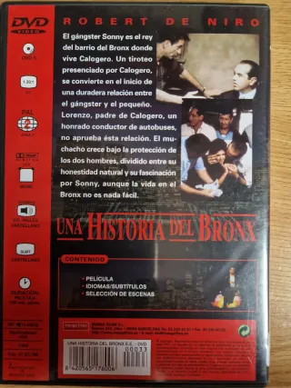 DVD Una Historia del Bronx