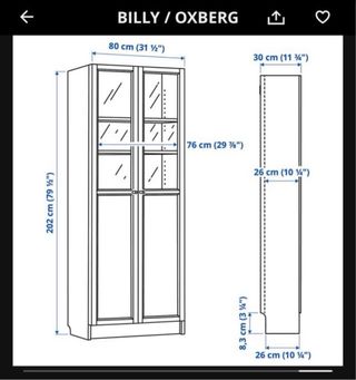 Estantería Blly Ikea Cristal Madera