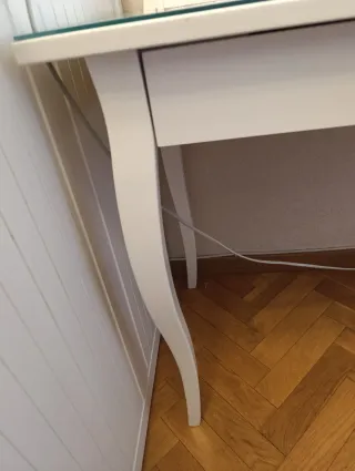 Tocador Ikea Blanco con Espejo Ovalado