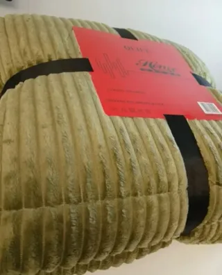 SHERPA CAMA GRANDE borreguito Edredón