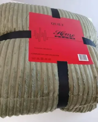 SHERPA CAMA GRANDE borreguito Edredón