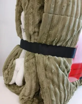 SHERPA CAMA GRANDE borreguito Edredón