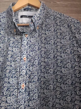 Camisa Flores azules