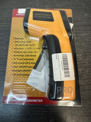 Termómetro infrarrojos para uso industrial,