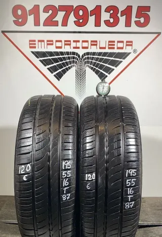 195 55 16 T PIRELLI RUEDA AL 90% VIDA UTIL