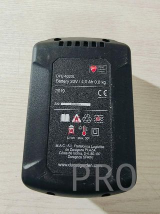 Batería de Litio Ducati 20V. 4,0 Ah Dpb4020L