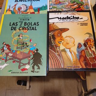 7 comics tapa dura. Tintín, Astérix, Iznogud...