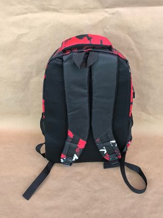 Mochila escolar roja y negra - Nueva