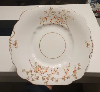 RARO PLATO DE PORCELANA,ANTIGUO DE 1913-24,DIAMOND