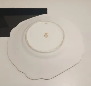 RARO PLATO DE PORCELANA,ANTIGUO DE 1913-24,DIAMOND