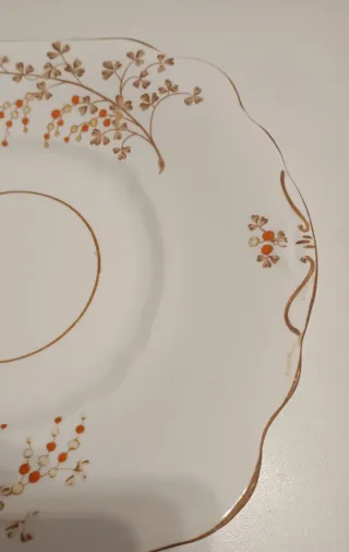 RARO PLATO DE PORCELANA,ANTIGUO DE 1913-24,DIAMOND