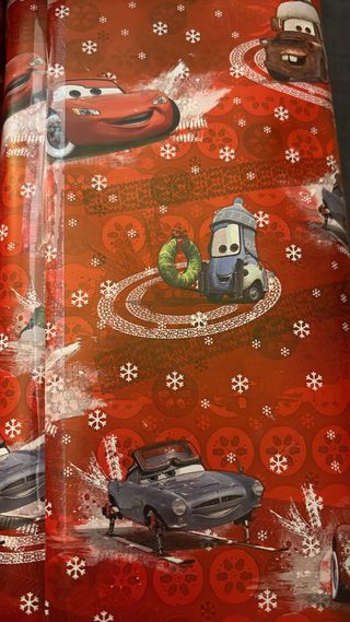 Papel de regalo Cars Navidad